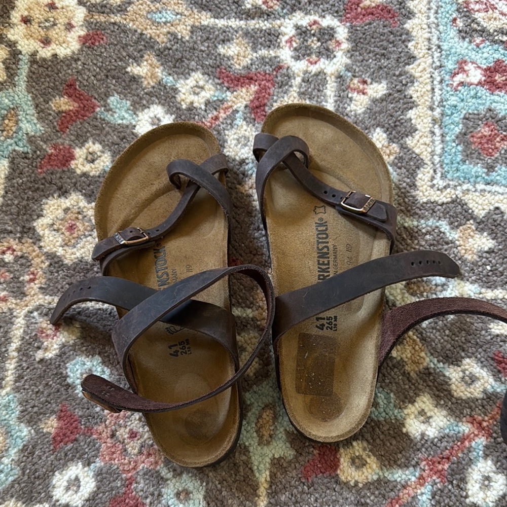 Birkenstock Brown yara ankle sandals